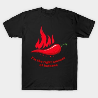 I'm the right amount of hotness T-Shirt